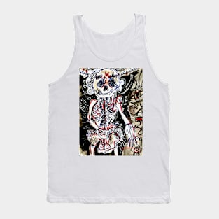 Mexican  Folk Skeleton Tank Top